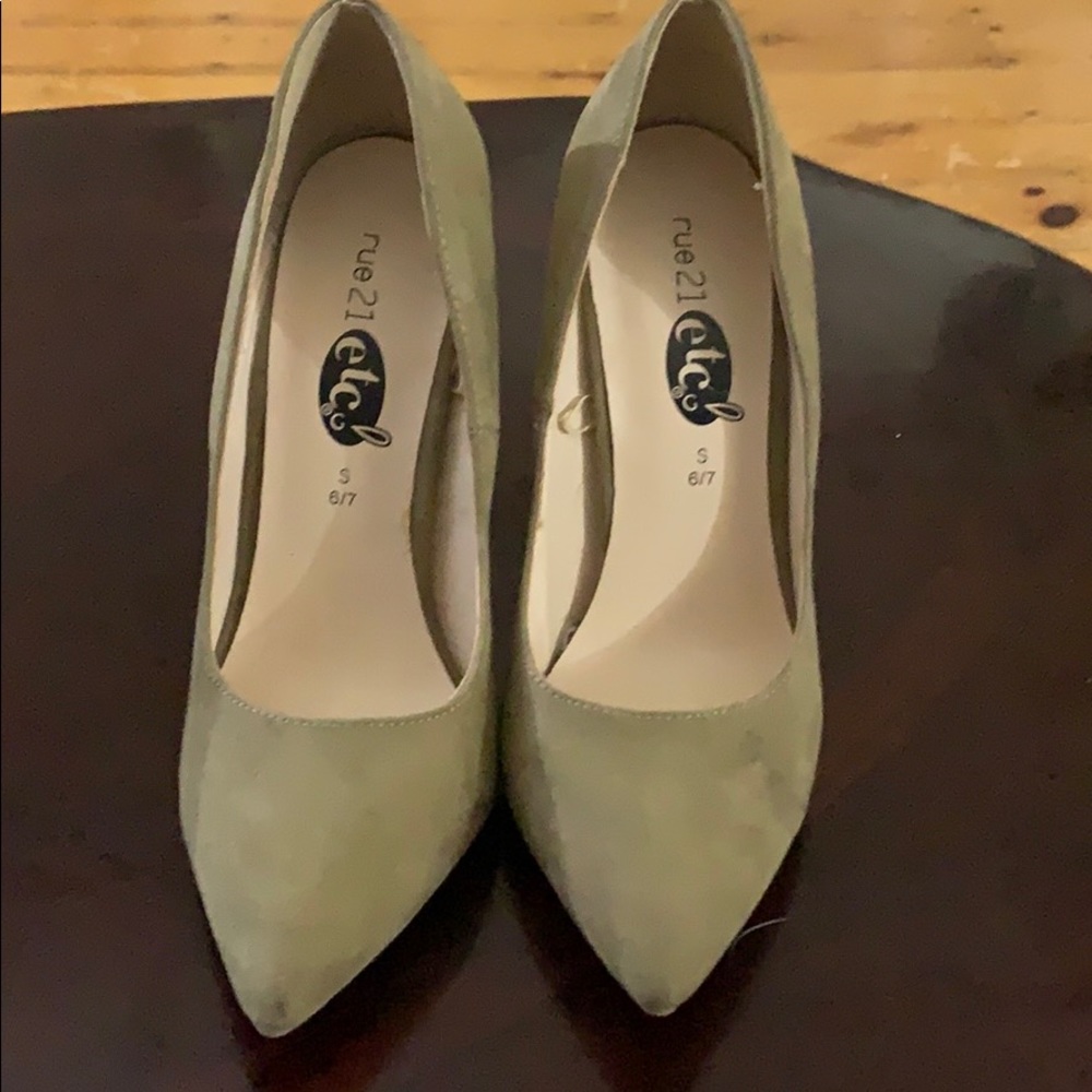 Tan Suede Heels